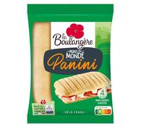 LA BOULANGERE - Pains Panini Légers et Moelleux, Parfaits pour Sandwichs Savoureux (4x300g) - Le Lot De 4