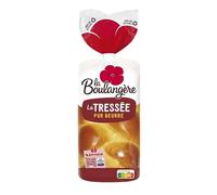 La Boulangerie - Brioche Tressée Moelleuse 800g - Une Douceur Sucrée pour vos Petits Déjeuners et Goûters Gourmands - Lot De 3