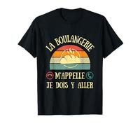 La boulangerie m’appelle vintage humour boulangère femme T-Shirt