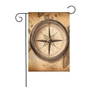 La boussole YYHWHJDE et la carte du monde de l'ancienne taille précise de ce drapeau de jardin est de 30,5 x 45,7 cm, ce qui est un rapport d'or soigneusement conçu. Il s'adapte parfaitement à la