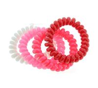 La Boutique du Coiffeur - Elastiques scoubidou 4 couleurs roses et blanc
