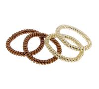 La Boutique du Coiffeur - Elastiques scoubidou fins bronze et doré