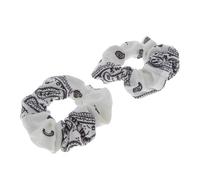 La Boutique du Coiffeur - Lot de 2 chouchou bandana blanc