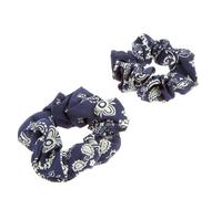 La Boutique du Coiffeur - Lot de 2 chouchou bandana bleu