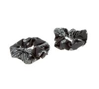 La Boutique du Coiffeur - Lot de 2 chouchou bandana Noir