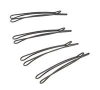 La Boutique du Coiffeur - Lot de 4 barrettes noires