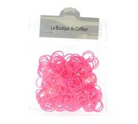 La Boutique du Coiffeur - Mini élastiques caoutchouc lot de 240 rose