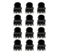 La Boutique du Coiffeur - Mini pinces croco noires 1.5 cm