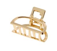 La Boutique du Coiffeur - Petite pince croco métallique demi lune dorée
