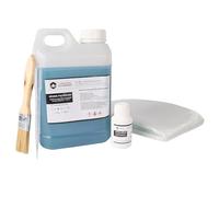 La Boutique du Composite Kit Résine Polyester 2 kg avec Catalyseur et 2 m² Roving 300 g/m² - Réparation Fibre de Verre, Bateau, Piscine, Carrosserie