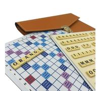 LA BOUTIQUE DU SCRABBLEUR Jeu de Scrabble de Voyage magnétique Pochette Maroquinerie Officiel de la fédération française de Scrabble Duplicate Made in France idéal pour Les scrabbleurs de la Famille
