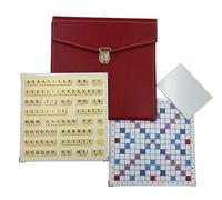 LA BOUTIQUE DU SCRABBLEUR Jeu de Scrabble de Voyage magnétique Pochette Maroquinerie Officiel de la fédération française de Scrabble Duplicate Made in France idéal pour Les scrabbleurs de la Famille