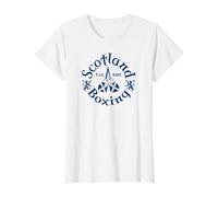 La Boxe écossaise a été créée en 1681 T-Shirt Graphique avec Valeur, Femme, Blanc, M