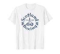 La Boxe écossaise a été créée en 1681 T-Shirt Graphique avec Valeur, Homme, Blanc, S