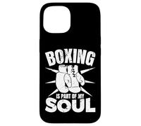 La Boxe Fait Partie de Mon âme Sports d'intérieur Coque pour iPhone 15