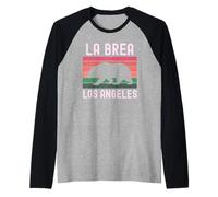 La Brea Los Angeles California Retro Vintage Fairfax West LA Manche Raglan