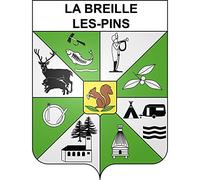 La Breille-les-Pins 49 ville sticker blason écusson autocollant adhésif - Taille : 12 cm