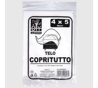 La Briantina Bâche de Protection en polyéthylène LDPE 4 × 5 m - 5 microns - Protection pour sols et Meubles - Utilisation pour Peinture, rénovation, Nettoyage