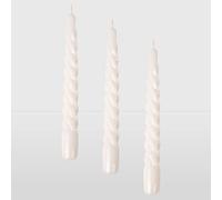 La Briantina Bougies décoratives, blanc, hauteur 20 cm x diamètre 2