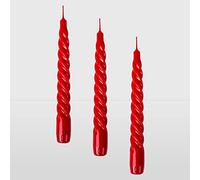 La Briantina Bougies décoratives, rouge, hauteur 20 cm x diamètre 2