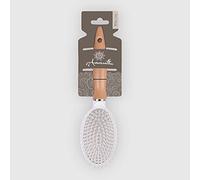 La Briantina Brosse à cheveux ovale en bois de bouleau, effet anti-frisottis et massant