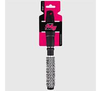 La Briantina Brosse à cheveux ronde à action thermique, idéale pour pliage au sèche-cheveux, diamètre 20 mm, pour cheveux courts, noir