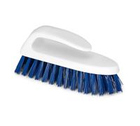 La Briantina Brosse de Nettoyage Multifonction avec poignée Ergonomique, Fibre PBT de Haute qualité, stérilisable, Longueur 18 cm, Bleu