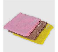 La Briantina Casatop, Lot de 3 Chiffons de Nettoyage Triple Fonction pour Cuisine Meubles et Multi-usages, 30 x 30 cm, 3 pièces réutilisables, Couleurs Assorties