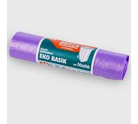 La Briantina Eko Basik SAC06730A - Sacs de tri sélectif - Violet, 70 x 110 cm, capacité 110 litres, 10 sacs