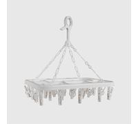 La Briantina Furbo Big 24 Pinces à Linge rectangulaire avec Crochet, pour sous-vêtements et Petits vêtements 31,5 x 25 cm, Plastique et Fer