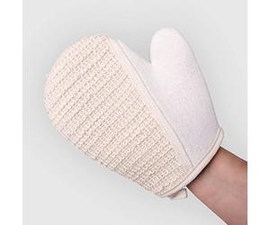 La Briantina GUA02836A Gant de Massage, Fibre de Bamboo Blanc, Unique