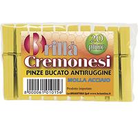 La Briantina Lot de 20 Pinces à Linge en polypropylène, Jaune, 9 x 15 x 4 cm.