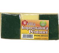 La Briantina Lot de 3 éponges abrasives Polyuréthane Multicolore 20 x 9,5 x 4 cm