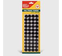 La Briantina Lot de 44 Patins en Caoutchouc Ronds pour Meubles, Meubles, Meubles et sols, Noir, diamètre 2 cm