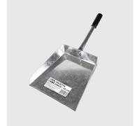 La Briantina Pelle en Fer galvanisé 39 x 21 x 12,5 cm - Résistant à la Corrosion, idéal pour Le Jardinage et la Collecte des déchets à l'extérieur, poignée en Plastique