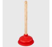 La Briantina Sturalavandini avec manche en bois et coupe en TPR flexible - Pour éviers, douches et baignoires - Coupe Ø 14 cm