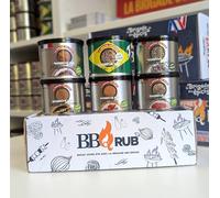 LA BRIGADE DES EPICES - Coffret Cadeau BBQ Rubs pour Amateurs de Viande | Pack de 6 | Saveurs originales & ingrédients PREMIUM | Fabriquée en France
