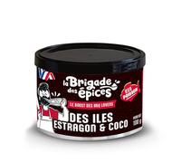 La Brigade des Épices - DRY RUB Des Iles - Assaisonnement pour le poisson - Coco, Curcuma & Estragon - 100g - Fabriqué en France