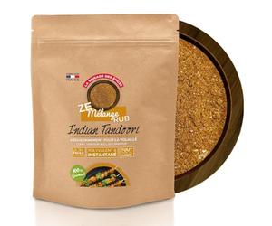 La Brigade des Épices - RUB Indian Tandoori - Assaisonnement pour apporter des saveurs indiennes à vos brochettes de poulet - 100% Naturel et Fabrication Française - 250g