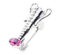 La broche de Vase à fleurs améliore les tenues, les sacs et les accessoires, la broche de Vase en alliage fascinante avec fleurs détachables, élégante