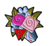 La broche florale animale abstraite inspire les designs artistiques de Picasso avec des couleurs vives pour un usage quotidien et des événements spéciaux.