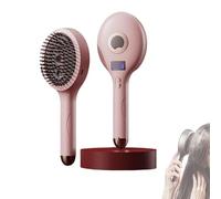 La brosse coiffante et brumisateur 2 en 1 ultime, brosse à cheveux sans nœuds, poils ultra-doux qui glissent à travers les nœuds, ajoutent de la brillance et rendent les cheveux lisses(Pink)