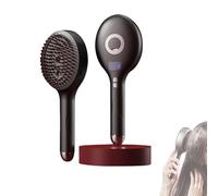 La brosse coiffante et brumisateur 2 en 1 ultime, brosse à cheveux sans nœuds, poils ultra-doux qui glissent à travers les nœuds, ajoutent de la brillance et rendent les cheveux lisses(Black)