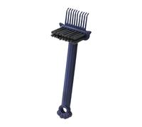 La brosse de nettoyage pour peignes élimine efficacement les poils et la poussière des peignes avec poignée ergonomique pour une prise en main facile et un nettoyage en profondeur.