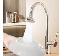 La buse de robinet de réduction d'eau utilise l'ingénierie d'aération pour limiter les déchets et maintenir le débit fonctionnel sur les robinets résidentiels typiques (B)