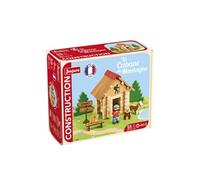 JeuJura - Jeu de construction La cabane de Montagne 55 pièces valise en carton dès 5 ans (8092)