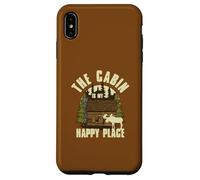 La cabane est Mon Endroit idéal pour Faire du Camping Coque pour iPhone XS Max