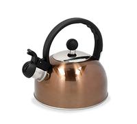 La Cafetière Bouilloire sifflante en acier inoxydable effet cuivre Marron 1,3 l