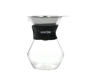 La Cafetière Ensemble carafe en verre et compte-gouttes 3 tasses Coffret cadeau