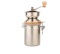 La Cafetière Moulin à café traditionnel en acier inoxydable, argenté